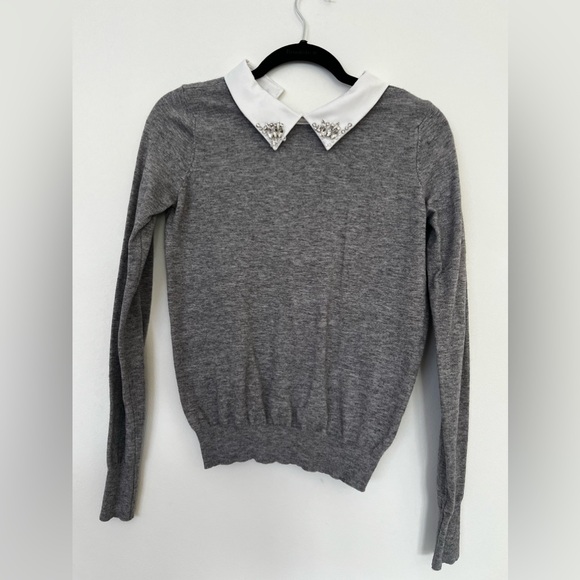 Forever 21 sweater with embellished collar - Picture 1 of 4